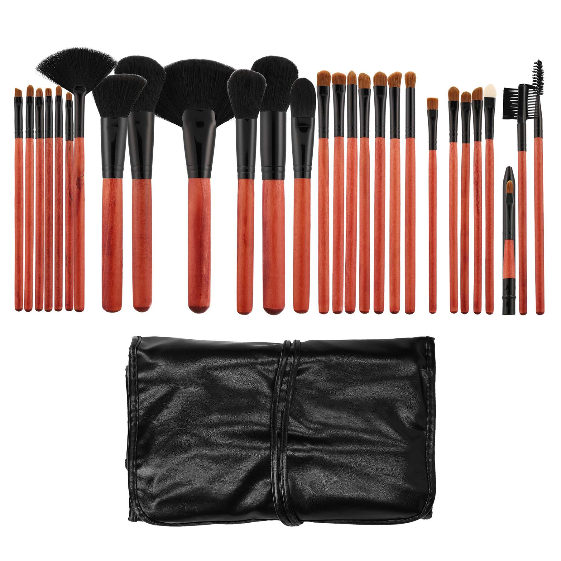 Φωτογραφία προϊόντος: Tools for Beauty Επαγγελματικό Σετ με Πινέλα Μακιγιάζ από Συνθετική Τρίχα Cherry Black 28τμχ