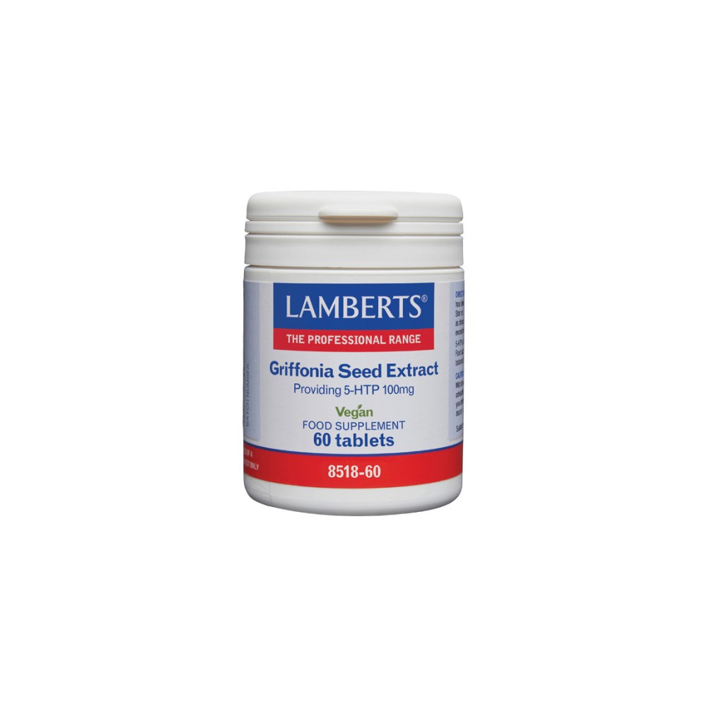 Φωτογραφία προϊόντος: Lamberts Griffonia Seed Extract 5-HTP 100mg Συμπλήρωμα Διατροφής 60tabs