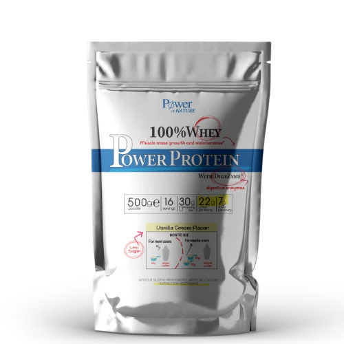 Φωτογραφία προϊόντος: Power Health Power Protein 100% Whey Βανίλια 500gr
