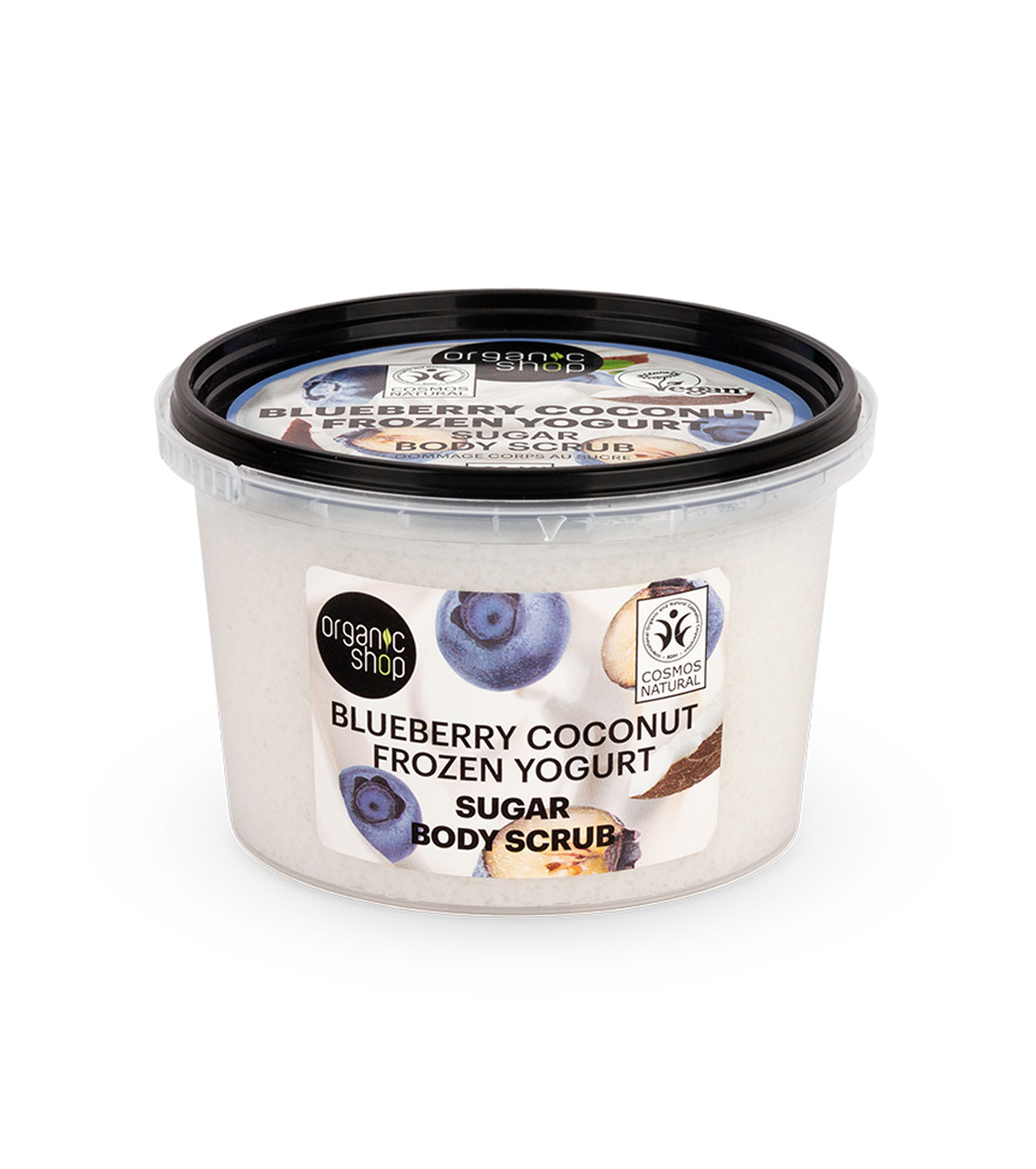 Φωτογραφία προϊόντος: Natura Siberica Organic Shop Blueberry Coconut Frozen Yogurt Sugar Body Scrub Aπολεπιστικό Σώματος 250ml
