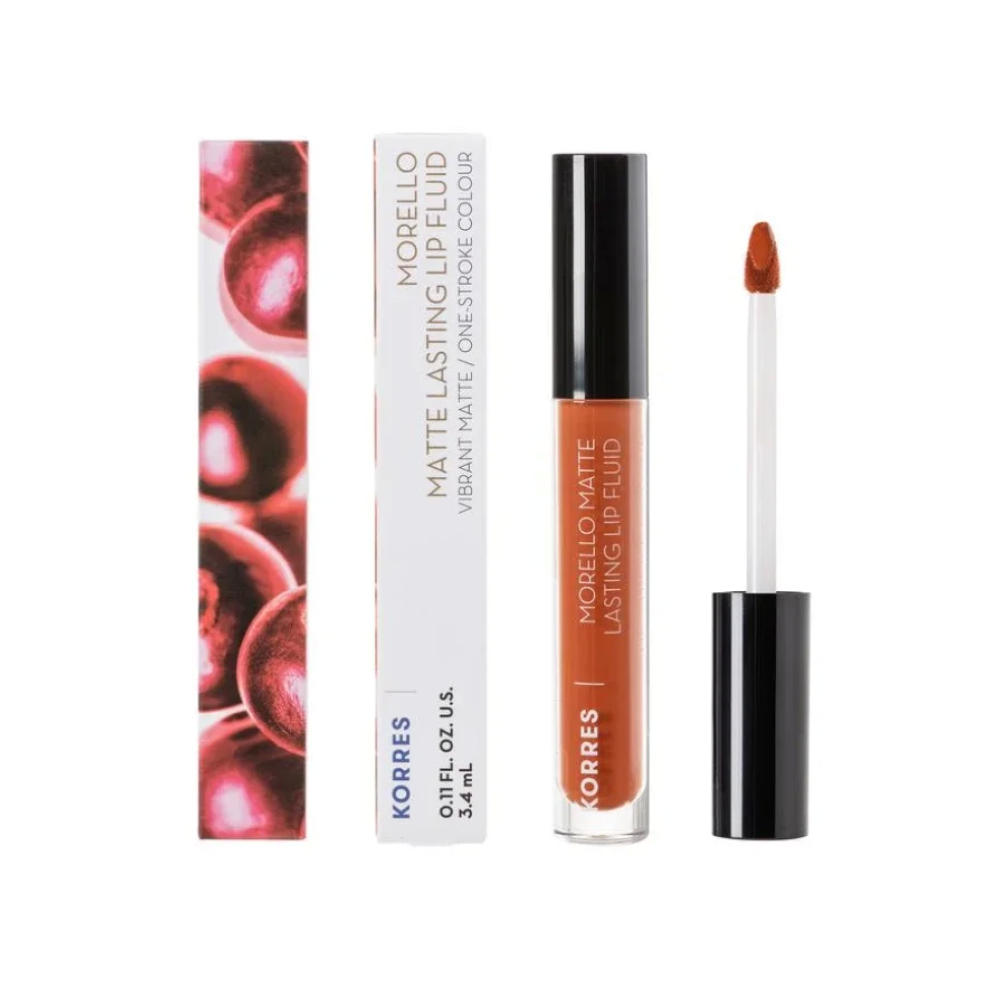 Φωτογραφία προϊόντος: Korres Morello Matte Lasting Lip Fluid Velvet Caramel 48 (Υγρό Κραγιόν Ματ) 3.4ml