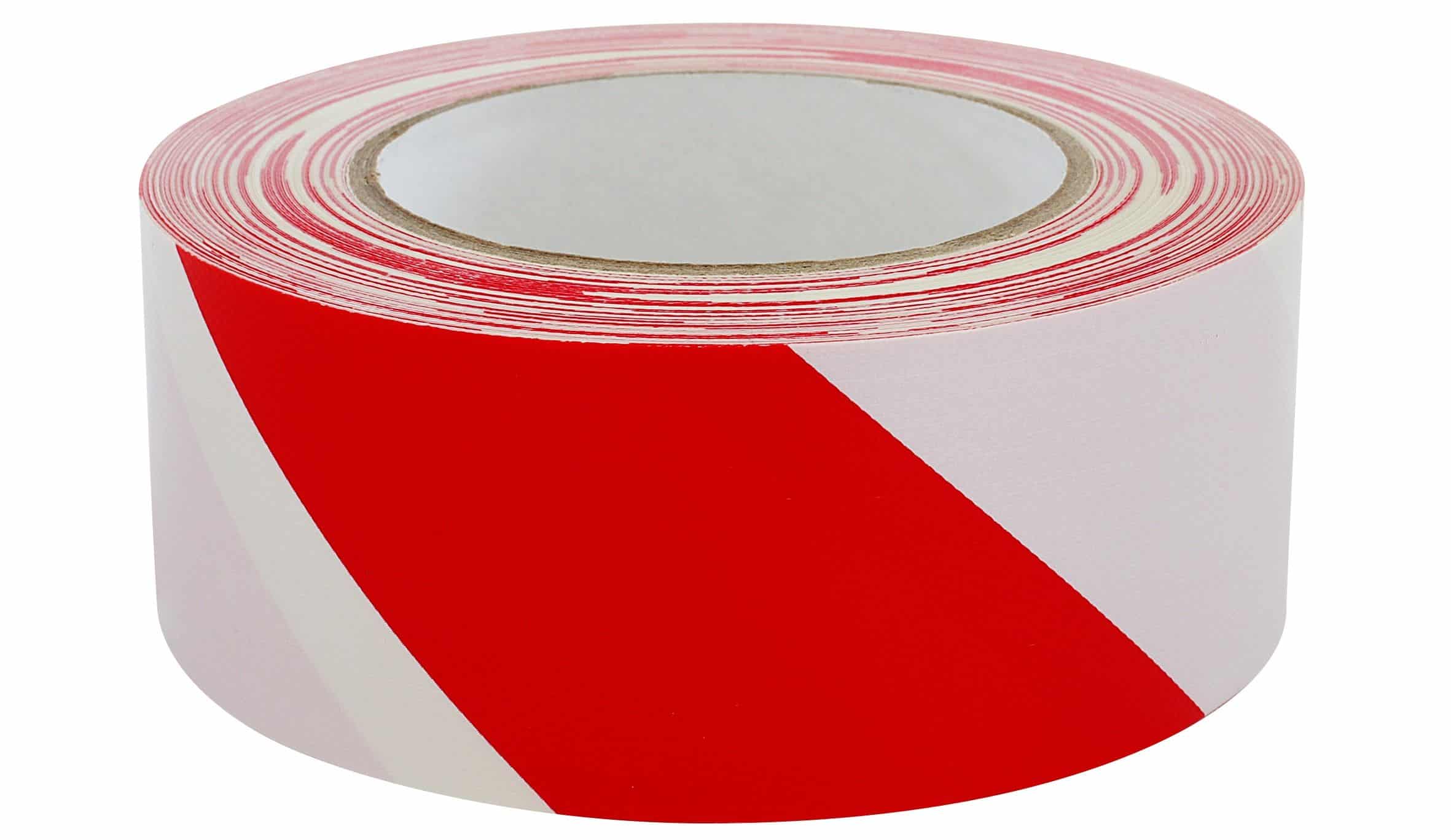 Φωτογραφία προϊόντος: ALLCOLOR GAFFER-TAPE Cloth-Warning-Tape - 50mm x 25m red / white