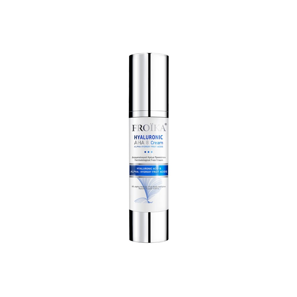 Φωτογραφία προϊόντος: Froika Hyaluronic Aha-8 Cream-Aπολεπιστική Eνυδατική Aντιγηραντική Kρέμα Προσώπου 50ml