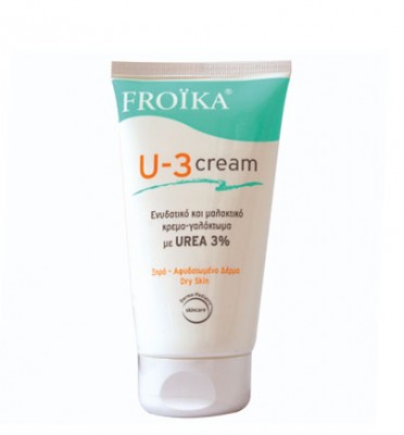Φωτογραφία προϊόντος: Froika U 3 Cream 3% Ουρία Ενυδατικό & Μαλακτικό Κρεμογαλάκτωμα Προσώπου & Σώματος, για Έντονη Ξηρότητα & Ατοπία, 150ml