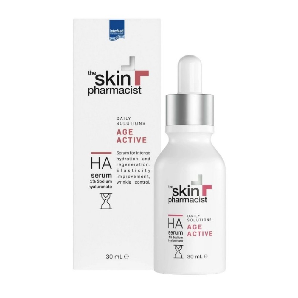 Φωτογραφία προϊόντος: The Skin Pharmacist Age Active HA Serum Ορός Εντατικής Ενυδάτωσης & Ανάπλασης, 30ml