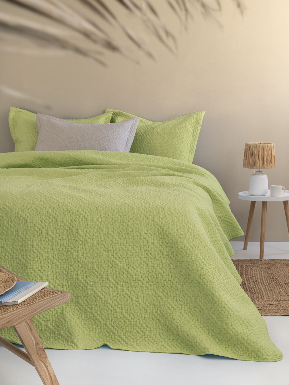Φωτογραφία προϊόντος: Palamaiki home Κουβερλί μονό 160x240 KAREN GREEN