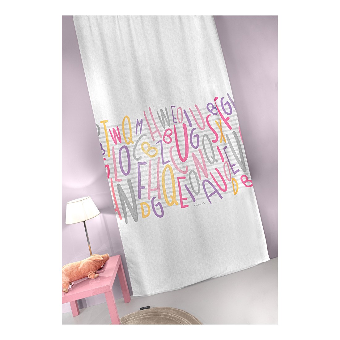 Φωτογραφία προϊόντος: Guy Laroche Κουρτίνα Kids-Bebe Letters Pink