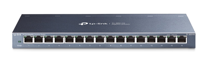 Φωτογραφία προϊόντος: TP-Link 16-Port Unmanaged L2 Gigabit Desktop Switch - Steel Case - (TL-SG116)