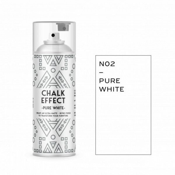 Φωτογραφία προϊόντος: COSMOS LAC Σπρέι COSMOS Chalk Effect Ν2 PURE WHITE - ΛΕΥΚΟ 400ml
