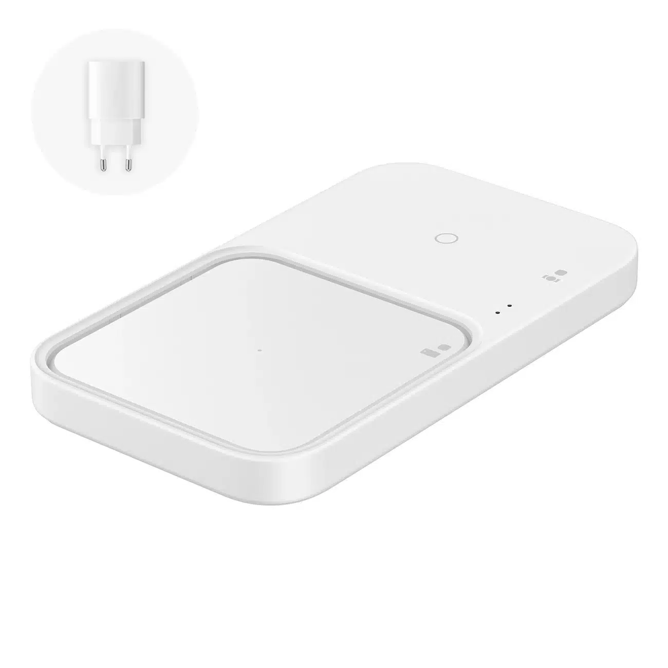 Φωτογραφία προϊόντος: Samsung Wireless Charger Pad Duo White & Travel Charger