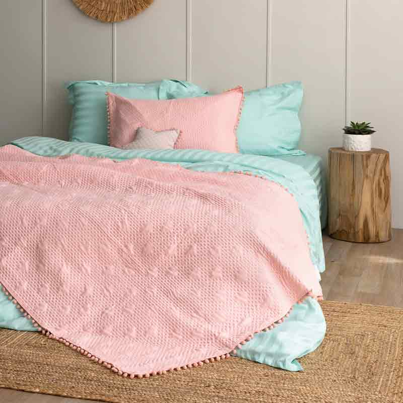 Φωτογραφία προϊόντος: Σετ Κουβερλί King Size Palamaiki HOME MORGAN PINK 5205857248222 Ρόζ 260x240cm