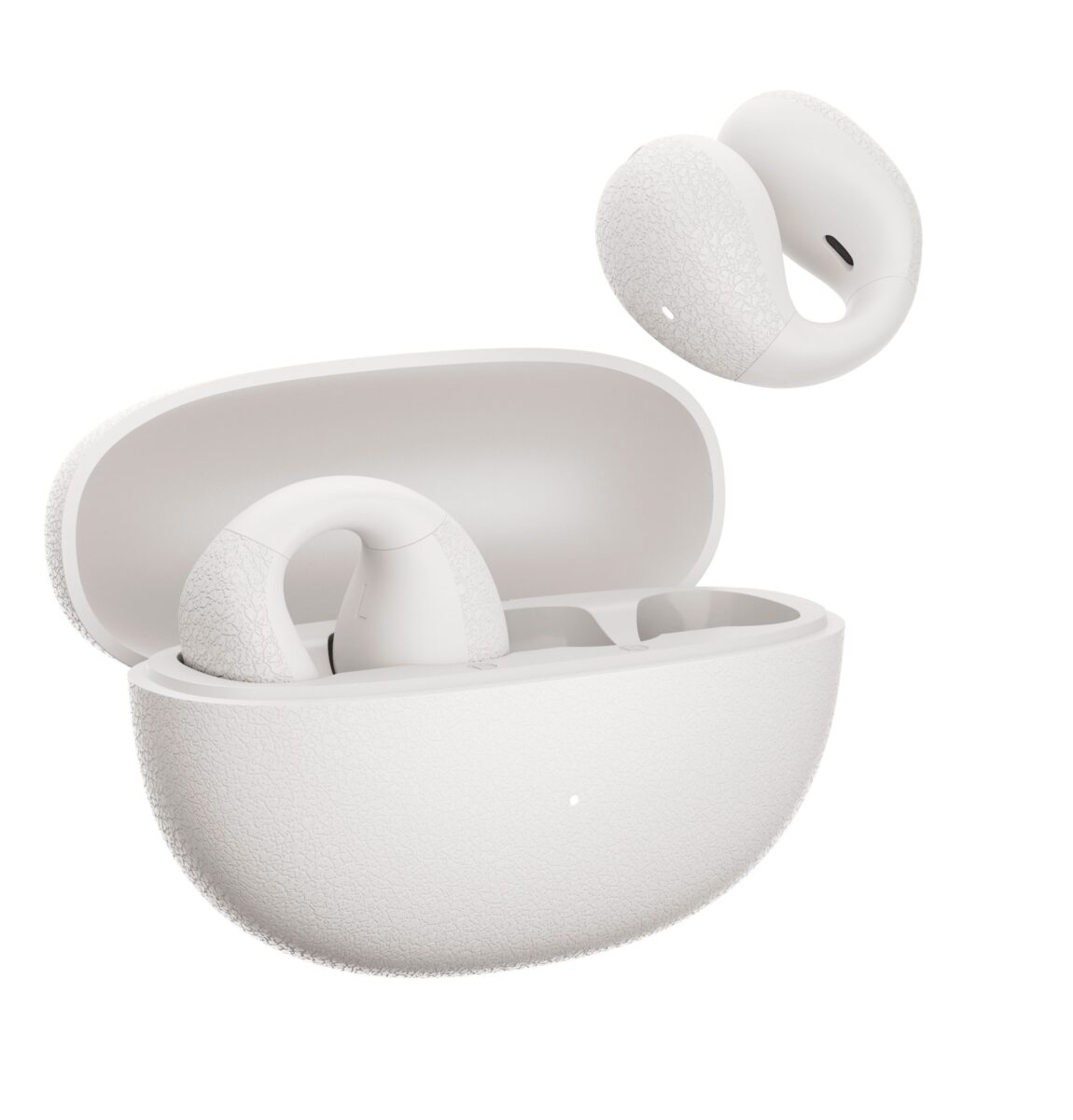 Φωτογραφία προϊόντος: QCY Crossky C10 White Open Ear TPU Earclip, IPX5 Call Noise Reduction BT 5.4 Earbuds 30h