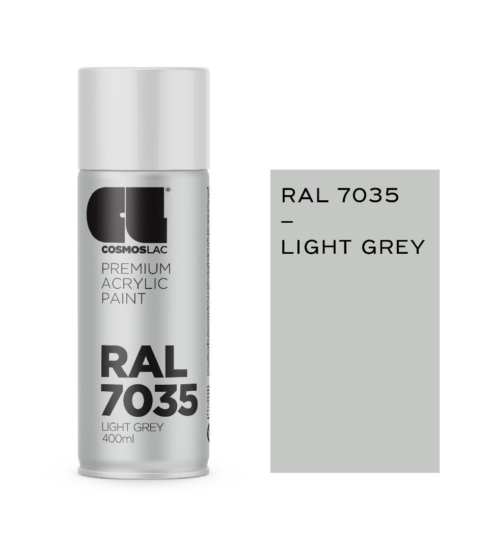 Φωτογραφία προϊόντος: Σπρέι COSMOS LAC LIGHT ΓΚΡΙ RAL7035-Νo319 400ml