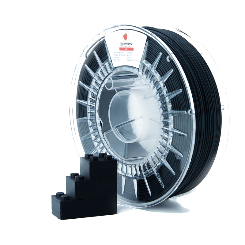 Φωτογραφία προϊόντος: Strawberry 3d ABS Printer Filament 1.75 (+/- 0,05mm) Black 750 gr