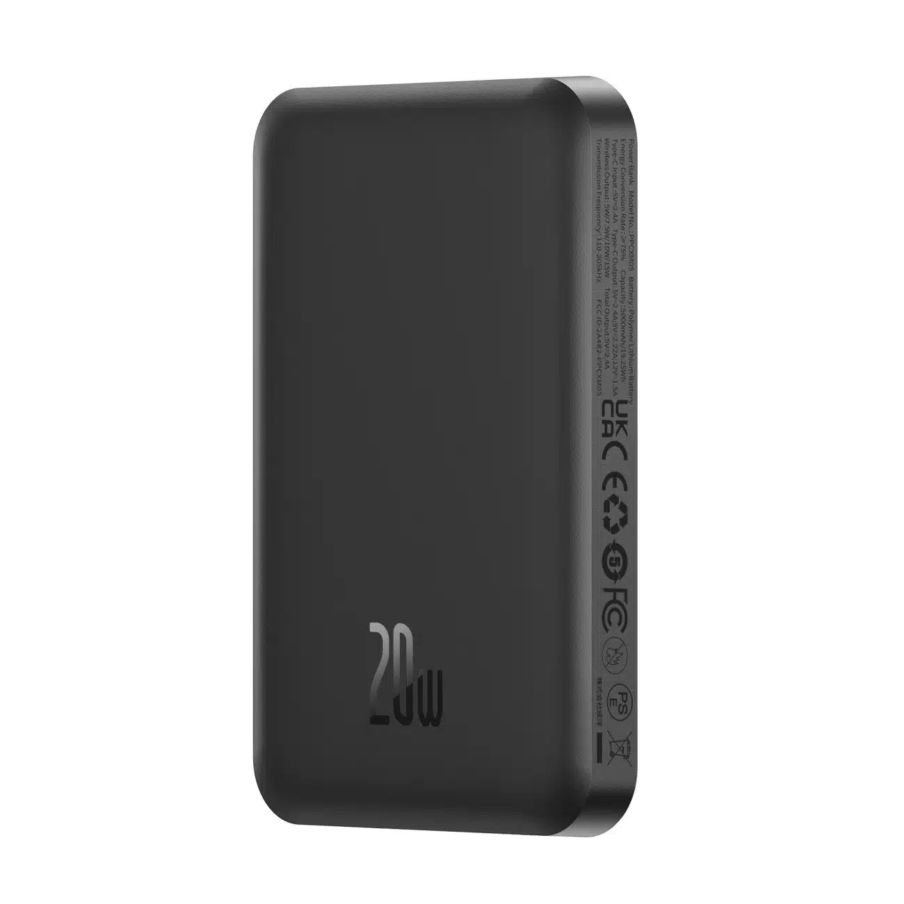 Φωτογραφία προϊόντος: Baseus Powerbank Magnetic Mini 5000mAh, USB-C 20W (Μαύρο)