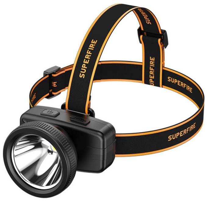 Φωτογραφία προϊόντος: Φακός κεφαλής Superfire HL55 – 150 lm, USB-C, 4 λειτουργίες, 270 μ.