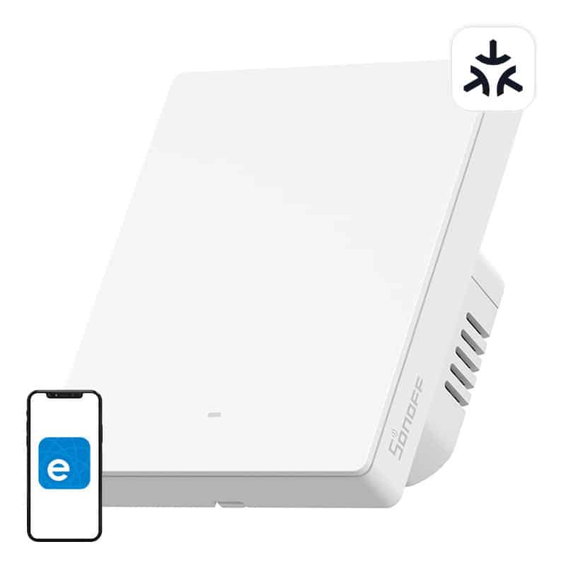 Φωτογραφία προϊόντος: Smart wall switch SONOFF M5-1C-80W Matter (1-channel, to frame)