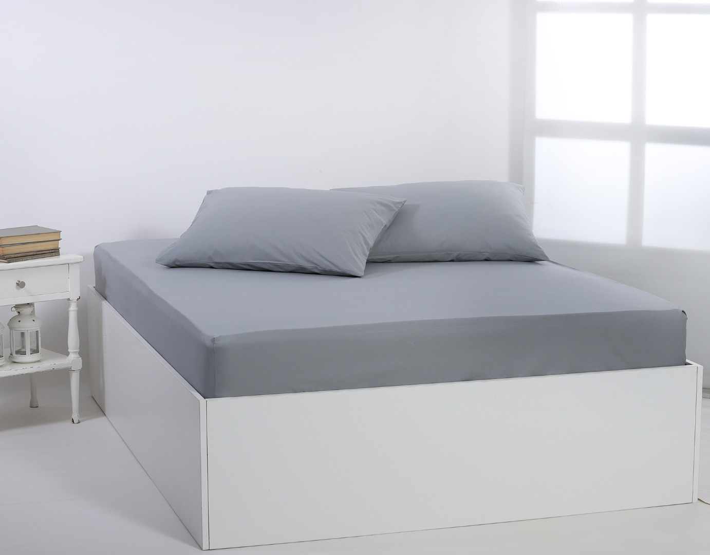 Φωτογραφία προϊόντος: SilkFashion Βαμβακερό σεντόνι essentials (165cm x 267cm) quarry