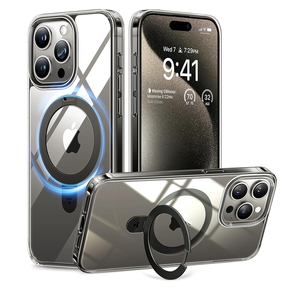 Φωτογραφία προϊόντος: Torras phone case UPRO Ostand Clear for iPhone 15 PRO (transparent)