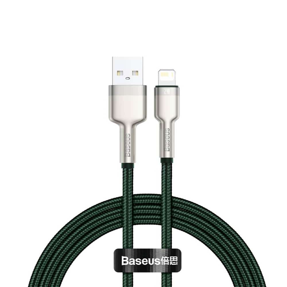 Φωτογραφία προϊόντος: Baseus Καλώδιο USB σε Lightning Cafule, 2.4A, 1m (Πράσινο)