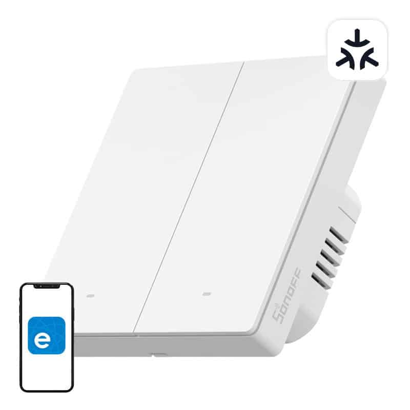 Φωτογραφία προϊόντος: Smart wall switch SONOFF M5-2C-86W Matter (2-channel)
