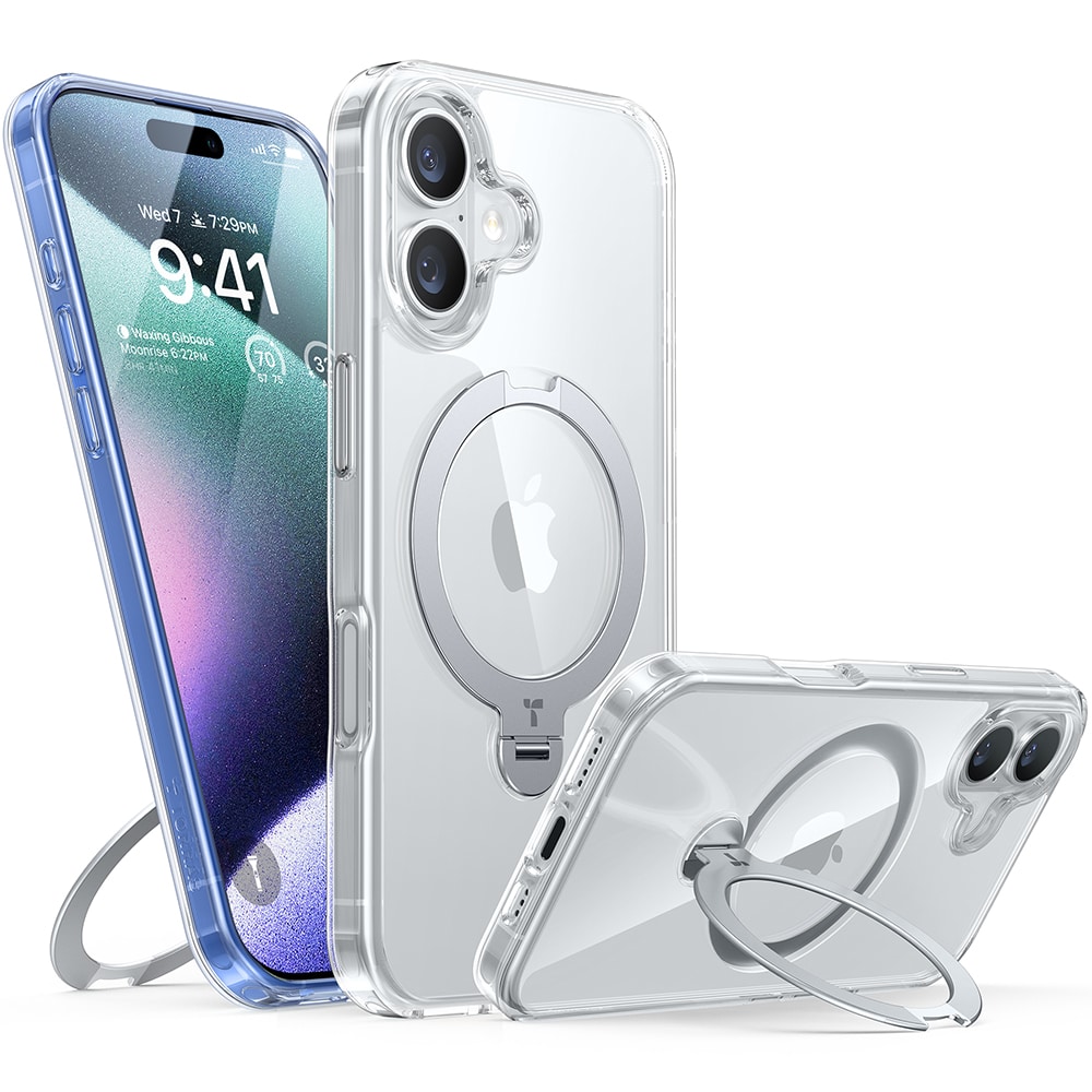 Φωτογραφία προϊόντος: Torras Ostand Spin Case for iPhone 16 (Transparent)