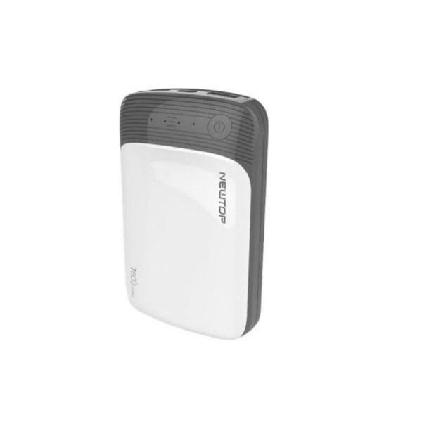 Φωτογραφία προϊόντος: Newtop PB19 Power Bank 7800mAh με 2 Θύρες USB-A Λευκό/Γκρι