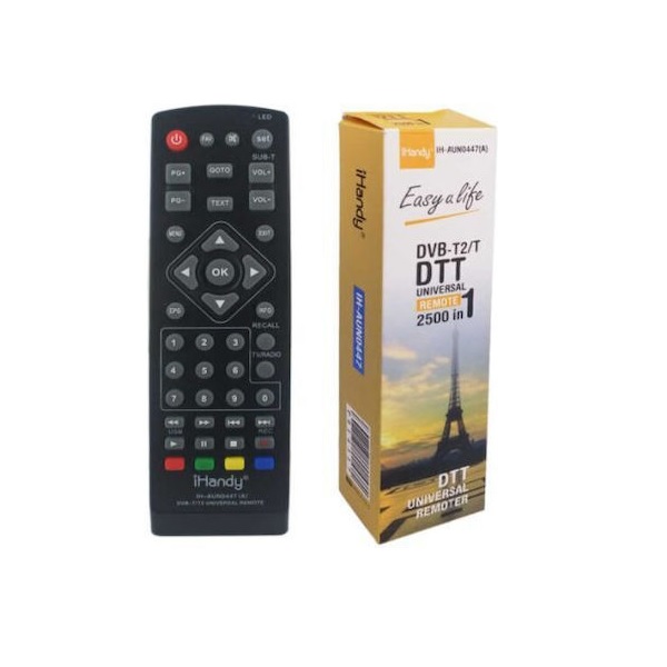 Φωτογραφία προϊόντος: Universal Τηλεχειριστήριο DVB-T2 AUN0447 για Ψηφιακούς Δέκτες