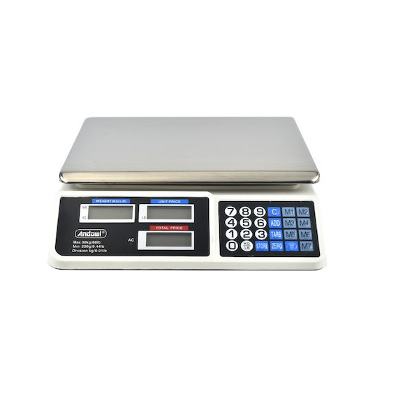 Φωτογραφία προϊόντος: Andowl ACS-809 Ηλεκτρονική Επαγγελματική Ζυγαριά Ακριβείας 30kg