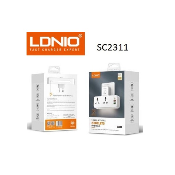 Φωτογραφία προϊόντος: Ldnio Πολύπριζο Λευκό SC2311