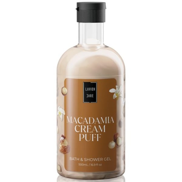 Φωτογραφία προϊόντος: LAVISH CARE Macadamia Cream Puff - Bath & Shower Gel (500ml)