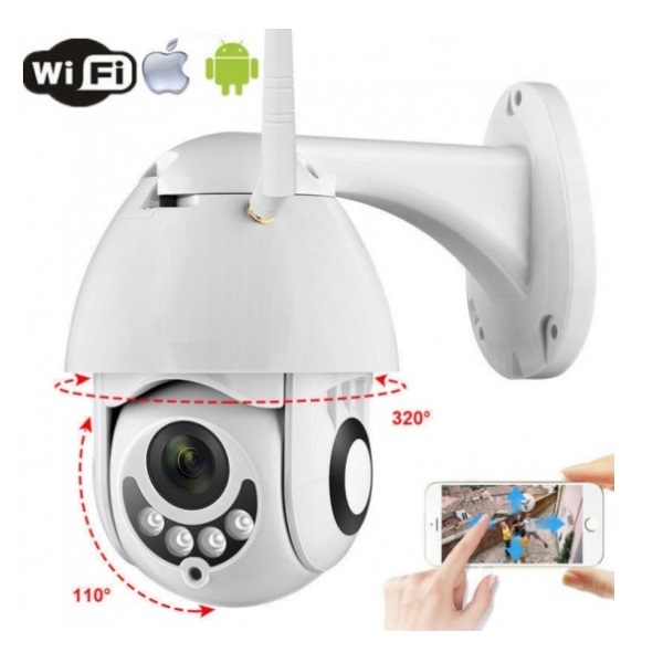 Φωτογραφία προϊόντος: Wifi IP Smart κάμερα εξωτερικής χρήσης Full HD 1080p, περιστρεφόμενη