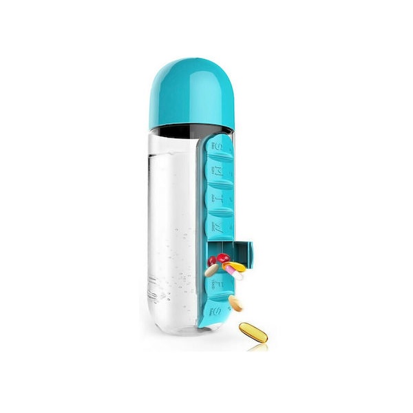 Φωτογραφία προϊόντος: Pill Box Πλαστικό Παγούρι 600ml Διάφανο TMV-0036 25180475