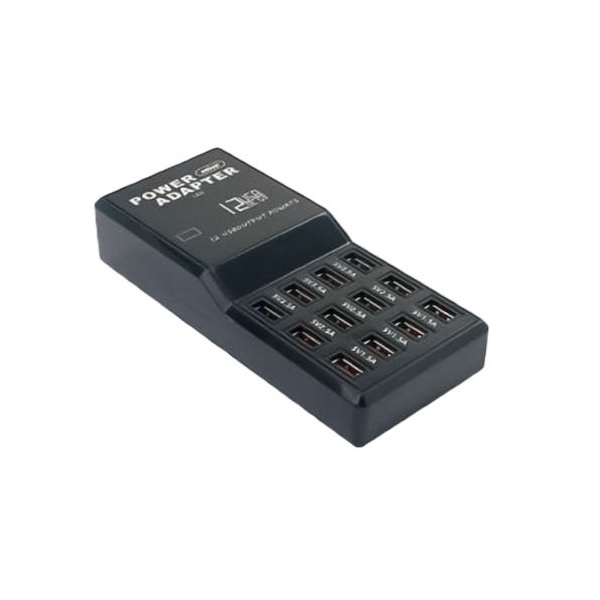 Φωτογραφία προϊόντος: Andowl Βάση Φόρτισης USB 12 Θυρών 60W Μαύρη (Q-CD630)