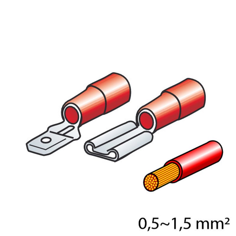 Φωτογραφία προϊόντος: ΦΙΣΑΚΙΑ 6.3 x 0.8mm (40τμχ.) Lampa