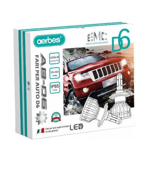 Φωτογραφία προϊόντος: 2x Aerbes λάμπες LED SMD H7 38W 6000K 4200Lm