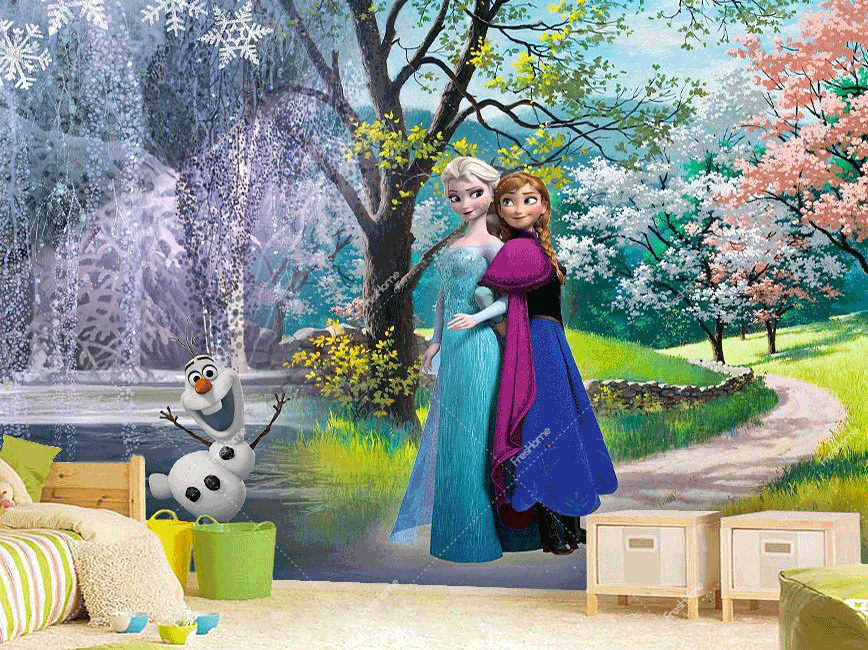 Φωτογραφία προϊόντος: Φωτοταπετσαρία Frozen Disney 2 - Χαρτί Πλαστικοποιημένο