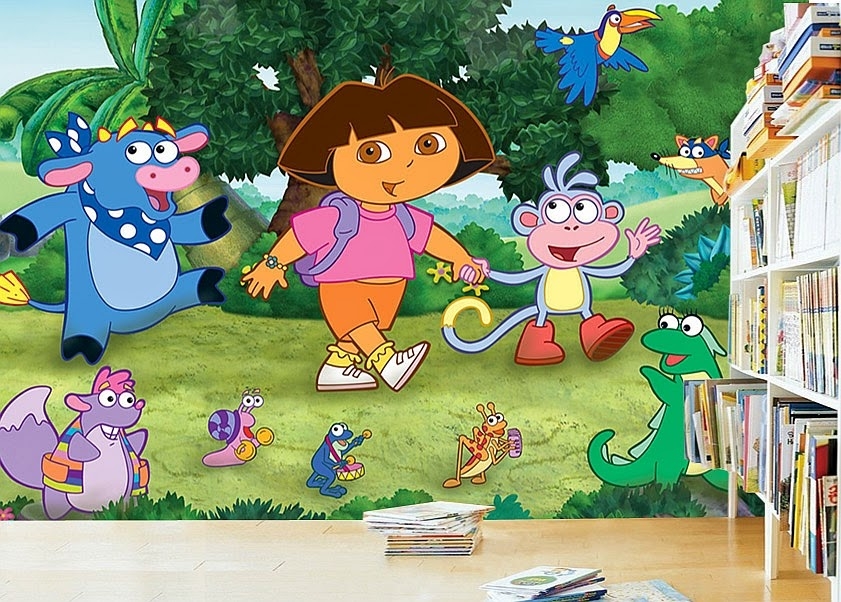 Φωτογραφία προϊόντος: Φωτοταπετσαρία Dora the Explorer 1 - Χαρτί Πλαστικοποιημένο