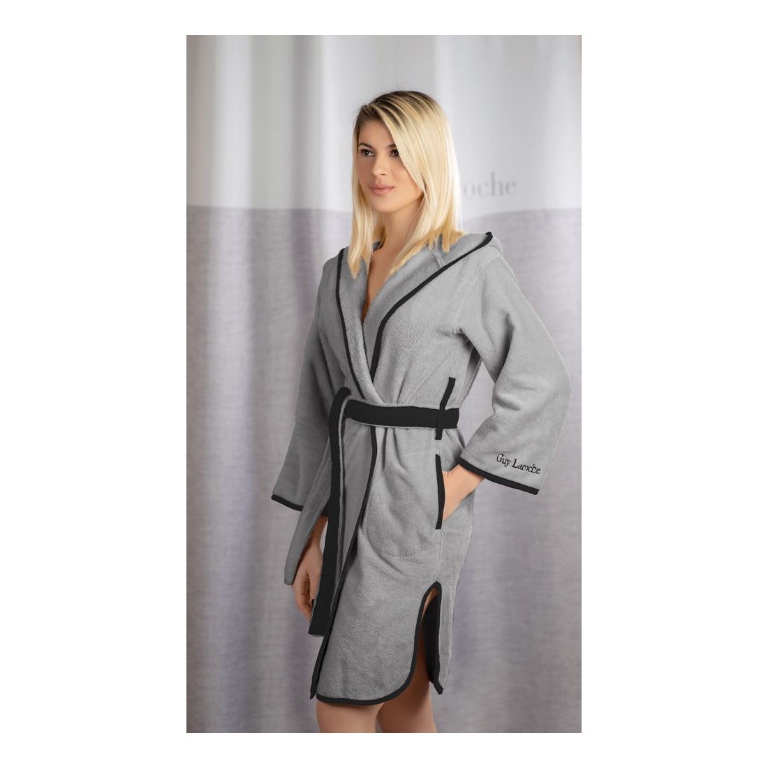 Φωτογραφία προϊόντος: Guy Laroche Μπουρνούζι New Comfy Smoke (Με Κουκούλα)