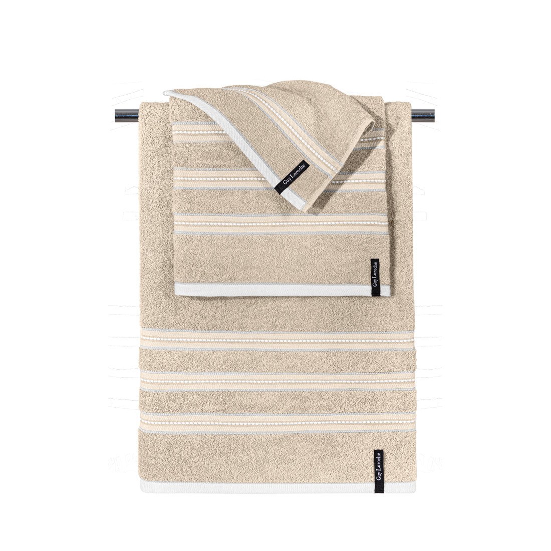 Φωτογραφία προϊόντος: Guy Laroche Σετ 3τμχ Πετσέτες Trio Beige