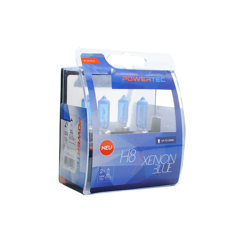 Φωτογραφία προϊόντος: H8 12V 35W PGJ19-1 5.000K POWERTEC XENON BLUE M-Tech (2 τεμ.)
