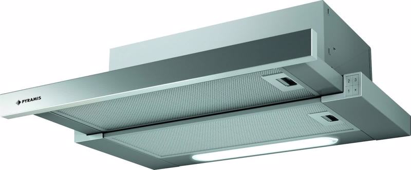 Φωτογραφία προϊόντος: Pyramis Essential Slim Turbo 065006401 (Απορροφητήρας Συρόμενος inox 60cm)