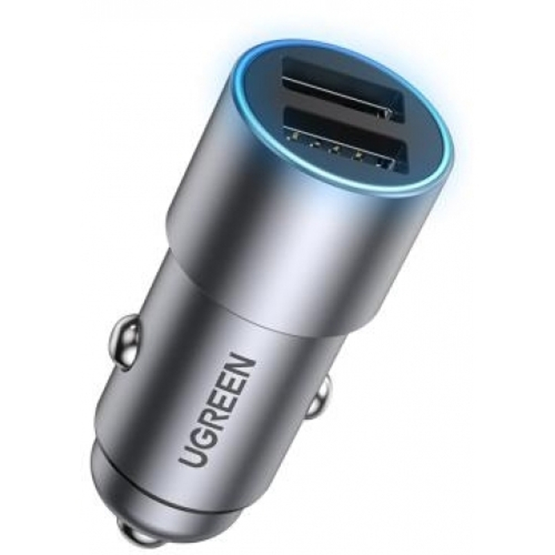 Φωτογραφία προϊόντος: Ugreen CD130 24W Dual USB 2.4A Gray 50592 (Φορτιστής Αυτοκινήτου)
