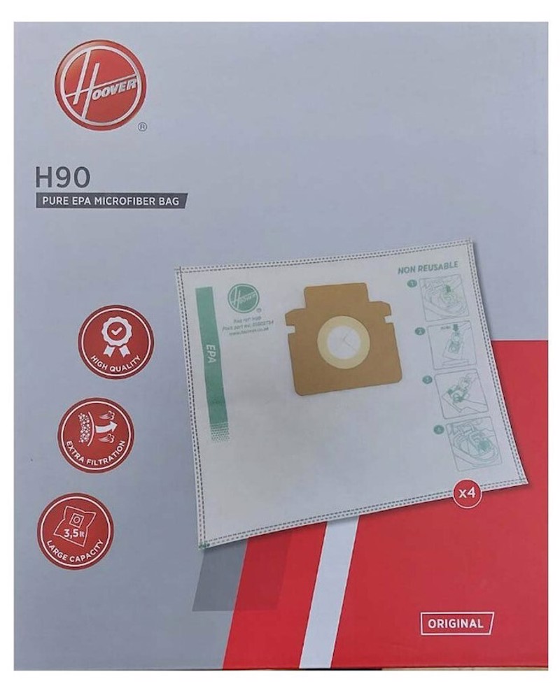 Φωτογραφία προϊόντος: Hoover H90 35602734 (Σακούλες Σκούπας EPA 4τμχ)