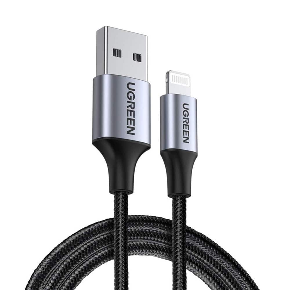 Φωτογραφία προϊόντος: Ugreen US199 i6 Black 1m 60156 2.4A (Καλώδιο Lightning)
