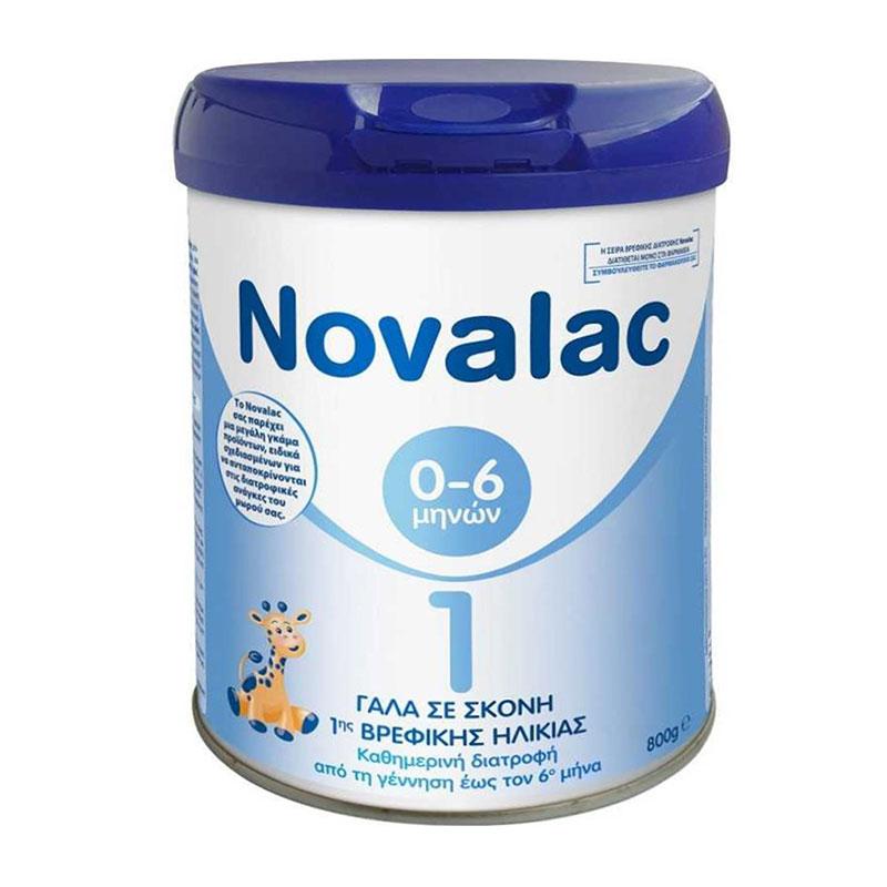 Φωτογραφία προϊόντος: Novalac 1 Βρεφικό Γάλα Σε Σκόνη 1ης Βρεφικής Ηλικίας Εώς Τον 6ο Μήνα 800gr