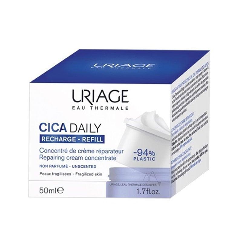 Φωτογραφία προϊόντος: Uriage Cica Daily Repairing Cream Concentrate Refill, Ενυδατική Κρέμα Επανόρθωσης Ανταλλακτικό 50ml