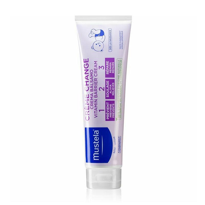 Φωτογραφία προϊόντος: Mustela Bebe Vitamin Barrier Creme 1-2-3 Καθημερινή Κρέμα για την Αλλαγή της Πάνας 150ml