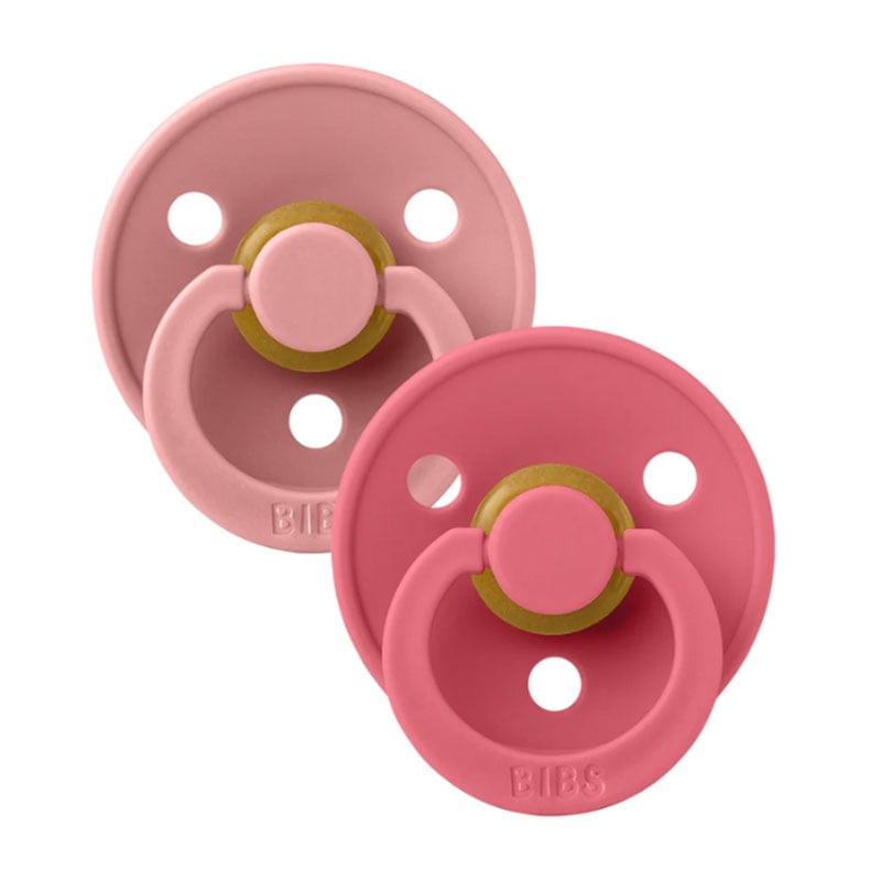 Φωτογραφία προϊόντος: Σετ 2 Πιπίλες Colour Dusty Pink/Coral (0-6 μηνών) – Bibs