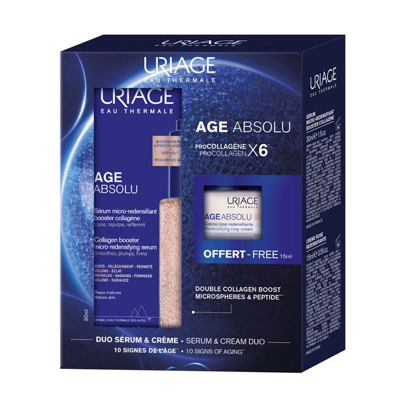 Φωτογραφία προϊόντος: URIAGE Promo Age Absolu Boosting Micro-Redensifying Ορός Αντιγήρανσης 30ml Και Δώρο Redensifying Rosy Αντιγηραντική Κρέμα Ημέρας 15ML